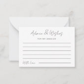 アドバイス及び卒業生会への希望 ノートカード (正面)