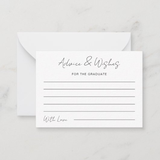 アドバイス及び卒業生会への希望 ノートカード (正面)