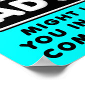 アドバイス対皮肉ポおもしろいスターサイン ポスター (角)