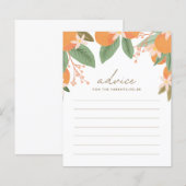 アドバイス柑橘類ベビーシャワーゲーム (正面/裏面)