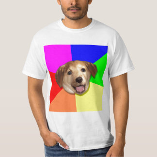 アドバイス犬のインターネットのミーム Tシャツ