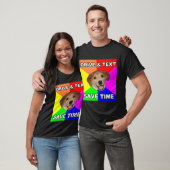 アドバイス犬は言います: ドライブ及び文字 Tシャツ (ユニセックス)