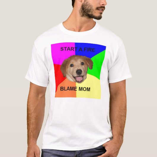 アドバイス犬 Tシャツ (正面)