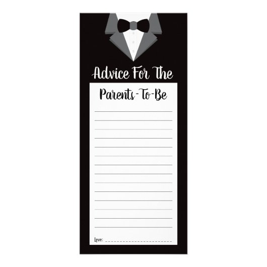 アドバイス用ベビーシャワー ラックカード (正面)