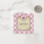 アドバイス用ママーベビーシャワーインサート ノートカード (正面/裏面インサイチュ)