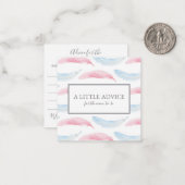 アドバイス用ママーベビーシャワーインサート ノートカード (正面/裏面インサイチュ)