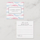 アドバイス用ママーベビーシャワーインサート ノートカード (正面/裏面)