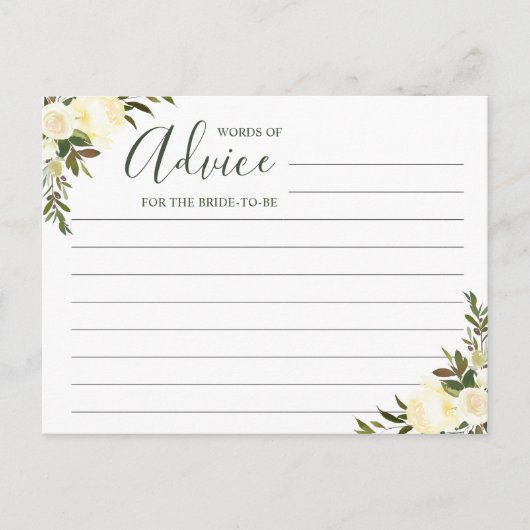 アドバイス知恵の緑の素朴フローラ アドバイスカード (正面)