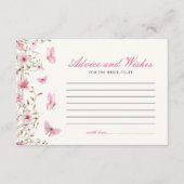 アドバイス&ウィズバタフライブライダルシャワー エンクロージャーカード (正面)