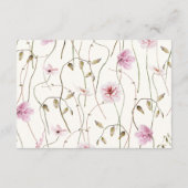 アドバイス&ウィズバタフライブライダルシャワー エンクロージャーカード (裏面)