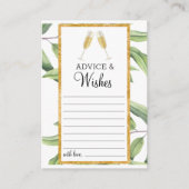 アドバイス&ウィズボタニカルブライダルシャワーパーティー エンクロージャーカード (正面)