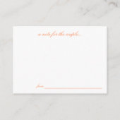 アドバイス&ウィッシュウェディングカード アドバイスカード (裏面)