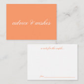 アドバイス&ウィッシュウェディングカード アドバイスカード (正面/裏面)