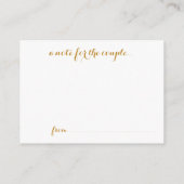 アドバイス&ウィッシュウェディングカード アドバイスカード (裏面)