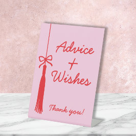 アドバイス&ウィッシュコケットボウタッセル卒業 台座サイン