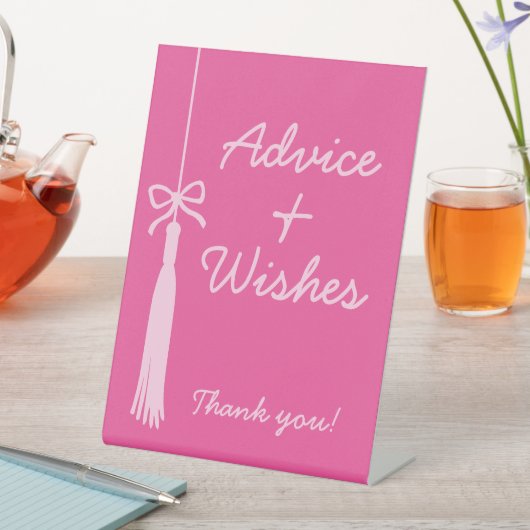 アドバイス&ウィッシュコケットボーピンクグラッドタッセル 台座サイン (インサイチュ)