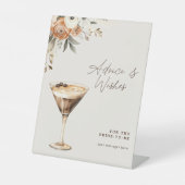 アドバイス&ウィッシュズエスプレッソマルティーニブライダルシャワー 台座サイン (正面)