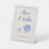 アドバイス&ウィッシュズフォー花嫁ブライダルシャワー 台座サイン (正面)