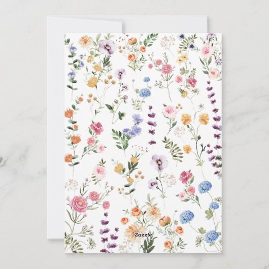 アドバイス&ウィッシュフローラブライダルシャワーゲームカード シーズンカード (裏面)