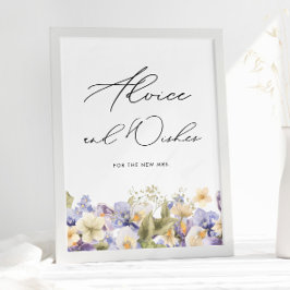 アドバイス&ウィッシュブライダルシャワーティーパーティー ポスター