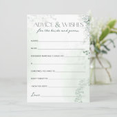 アドバイス&ウィッシュ新郎新婦ブライダルシャワー アドバイスカード (スタンド正面)
