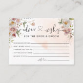 アドバイス&ウィッシュ新郎新婦ブライダルシャワー エンクロージャーカード (正面)