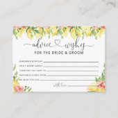 アドバイス&ウィッシュ新郎新婦ブライダルシャワー エンクロージャーカード (正面)