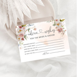 アドバイス&ウィッシュ新郎新婦ブライダルシャワー エンクロージャーカード