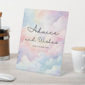 アドバイス＆ウィッシュ 夢のような雲 空のウェディングシャワー 台座サイン (インサイチュ)