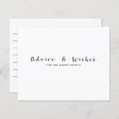 アドバイス&ウィーズモダンの結婚婚約シャワー (正面/裏面)