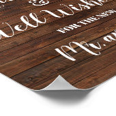 アドバイス＆ウェルカムメッセージ ウッド カントリー シック サイン (角)