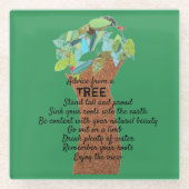 アドバイス ガラスコースター (正面)