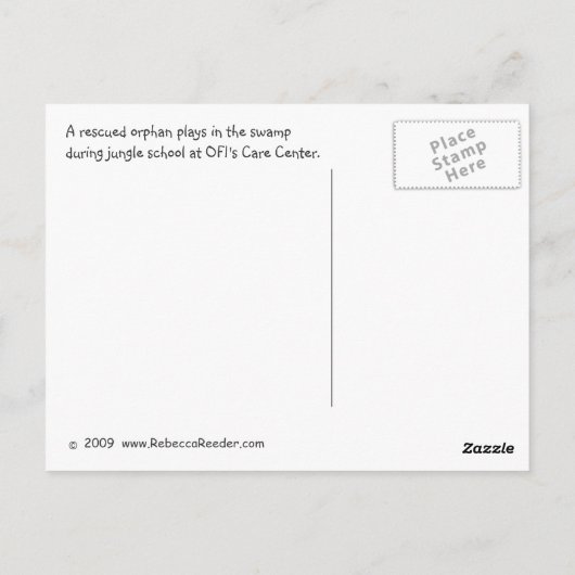 アドバイス:人生は短い、おもしろい ポストカード (裏面)