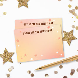 アドバイスfor花嫁ウエスタンピーチブライダルシャワー エンクロージャーカード