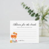 アドバイスfor Brideアペロルスピリッツブライダルシャワー エンクロージャーカード (スタンド正面)