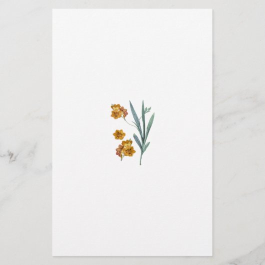 アドバイスfor Bride – 花 チラシ (裏面)