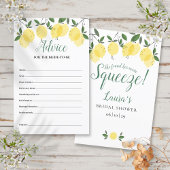アドバイスfor the Bride Lemonsブライダルシャワーカード