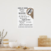 アドバイスfrom Sloth 子供へ at Home ポスター (キッチン)