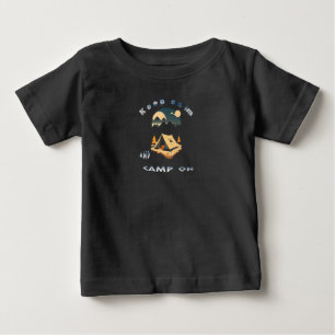 アドバ保ントキャンプで落ち着いてキャンプ ベビーTシャツ