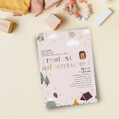 アドバ素晴らしントガールピンクベビーシャワーバラ金ゴールド 箔招待状