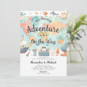 アドバ素晴らしントルカップルニュートラルベビーシャワー 招待状 (スタンド正面)