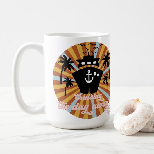 アドバ航海のン コーヒーマグカップ (ドーナツ)
