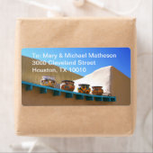 アドビウォールの陶器 ラベル (インサイチュ)