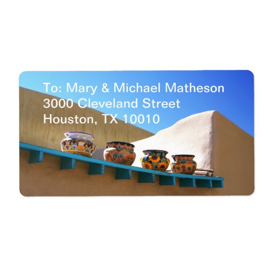 アドビウォールの陶器 ラベル (正面)