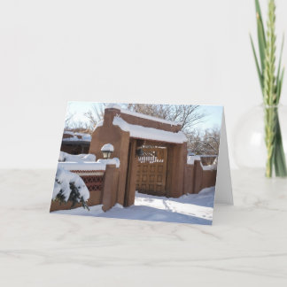 アドビ門の雪が積もった シーズンカード
