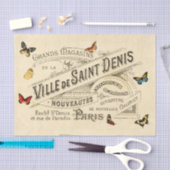 アドフランスのアンドヴィンテージ蝶、デクページ 薄葉紙 (クラフト)