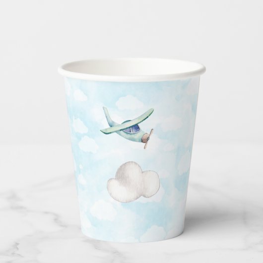 アドベもっとも偉大ント飛行機赤ちゃんシャワーパーティー 紙コップ (裏面)
