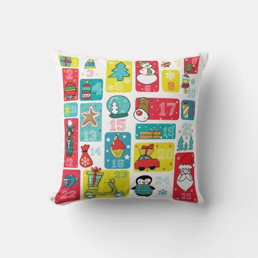 アドベンションカレン絵を描タの手 クッション (正面)