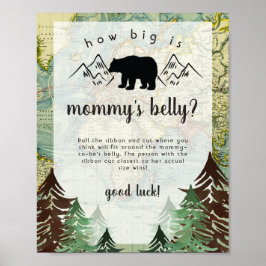 アドベンシ素晴らしーンヴィンテージマップ赤ちゃんシャワーゲーム ポスター