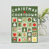 アドベンチャカレンダーのクリスマスカード シーズンカード (スタンド正面)